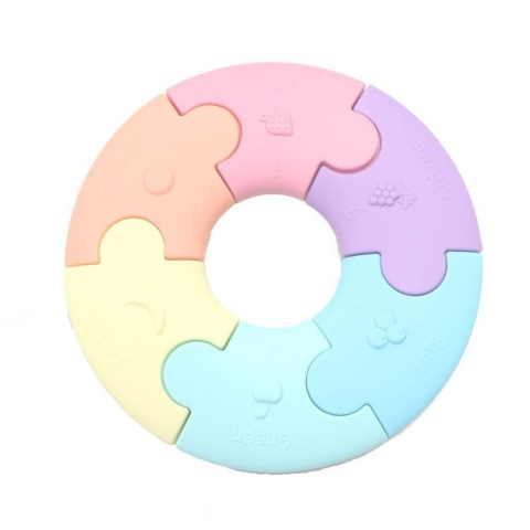 Jellystone, Pierwsze puzzle sensoryczne, pastelowe kółko Jellystone, Pierwsze puzzle sensoryczne, pastelowe kółko