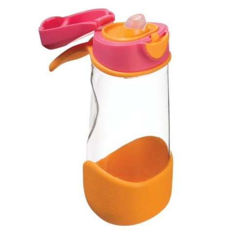 B.box, Sportowa butelka tritanowa 450 ml, Strawberry Shake B.box, Sportowa butelka tritanowa 450 ml, Strawberry Shake