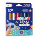 Apli Kids, Farby w kredce metaliczne - 6 kolorów