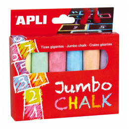 Apli Kids, Kredy Jumbo - 6 kolorów