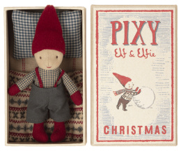 Maileg Dekoracja bożonarodzeniowa - Pixy Elf in matchbox New 2021