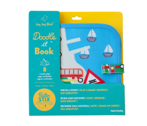 JAQ JAQ BIRD,Doodle It Book, Trains JAQ JAQ BIRD,Doodle It Book, Trains