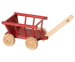 Maileg, Akcesoria dla lalek - Wagon, Micro - Dusty red