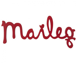 Maileg, Akcesoria dla lalek , drewniane logo, czerwone
