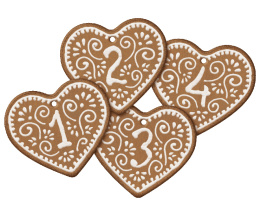 Maileg, Gingerbread gift tags, No. 1-4