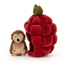 Jellycat, Owocowy Domek Malina Jeżyk 18 cm