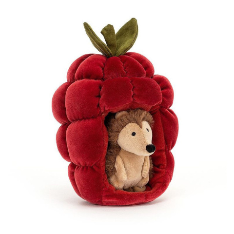 Jellycat, Owocowy Domek Malina Jeżyk 18 cm Jellycat, Owocowy Domek Malina Jeżyk 18 cm