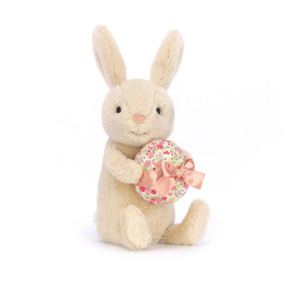 Jellycat, Wesoły króliczek z pisanką 15cm