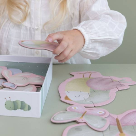 Little Dutch Puzzle 6 elementów Flowers & Butterflies Little Dutch Puzzle 6 elementów Flowers & Butterflies