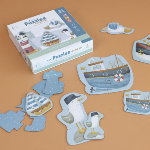Little Dutch Puzzle 6 elementów Sailors Bay Little Dutch Puzzle 6 elementów Sailors Bay