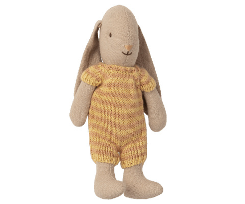 Maileg Króliczek - Bunny, Micro żółte ubranko