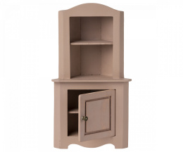 Maileg kredens narożny, Miniature corner cabinet - Rose