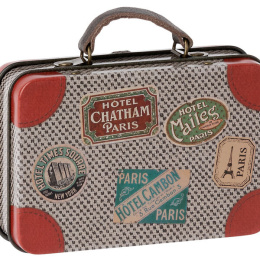 Maileg Pudełeczko metalowe - Suitcase, Grey travel