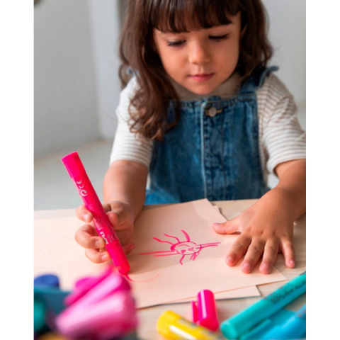 Apli Kids Farby w kredce - 6 pastelowych kolorów Apli Kids Farby w kredce - 6 pastelowych kolorów