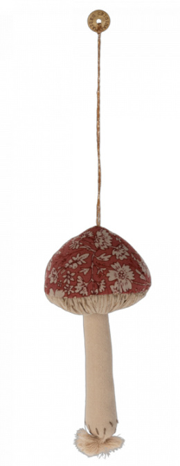 Dekoracja Grzyb - Mushroom ornament, 1 szt Czerwony