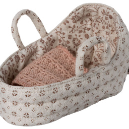 Maileg - Carry cot, Baby mouse