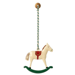 Maileg Dekoracja Koń na biegunach - Metal ornament