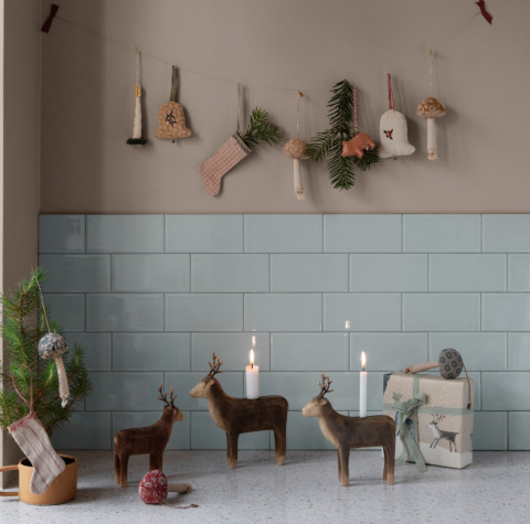 Maileg Dekoracja bożonarodzeniowa Skarpeta - Stocking ornament pasy 1 szt. Maileg Dekoracja bożonarodzeniowa Skarpeta - Stocking ornament pasy 1 szt.