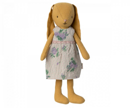 Maileg Króliczek - Bunny size 1, Dusty yellow - Dress