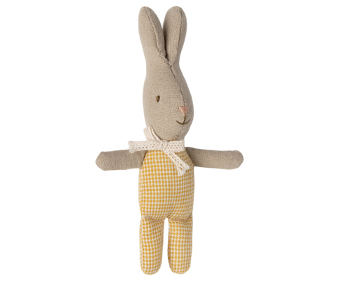 Maileg Króliczek - Rabbit, My - Yellow check Maileg Króliczek - Rabbit, My - Yellow check