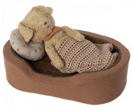 Maileg Legowisko dla pluszowego psa - Dog basket - Brown