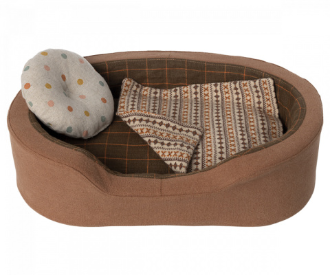Maileg Legowisko dla pluszowego psa - Dog basket - Brown Maileg Legowisko dla pluszowego psa - Dog basket - Brown