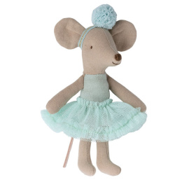 Maileg Myszka - Ballerina mouse, Little sister - Light mint