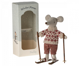 Maileg Myszka zimowa - Winter mouse, Mum