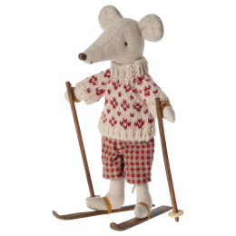 Maileg Narty dla myszek - Ski and ski poles, Mum & Dad mouse