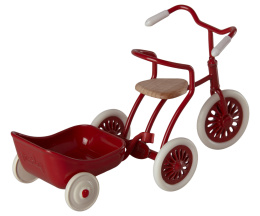 Maileg Przyczepka - Tricycle hanger, Mouse - Red