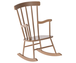 Maileg Bujane krzesło - Rocking chair, Mouse - Dark powder