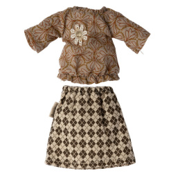 Maileg Ubranko myszki - Blouse and skirt for grandma mouse