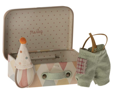 Maileg Ubranko myszki - Clown clothes in suitcase, Little brother mouse Maileg Ubranko myszki - Clown clothes in suitcase, Little brother mouse