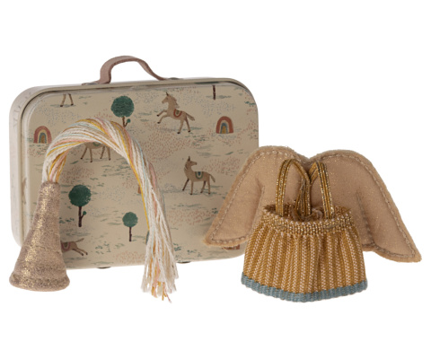 Maileg Ubranko myszki - Fairy clothes in suitcase, Little sister mouse Maileg Ubranko myszki - Fairy clothes in suitcase, Little sister mouse