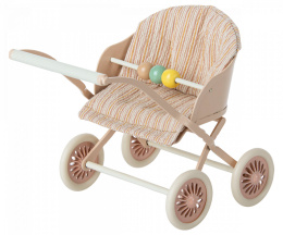 Maileg Wózek - Stroller, Baby - Rose