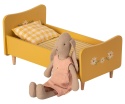 Maileg żółte drewniane łóżko , wooden bed yellow