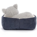 Jellycat London Kotek w Legowisku 10 cm