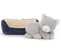 Jellycat London Kotek w Legowisku 10 cm