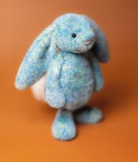 Jellycat London Króliczek LUX Lazurowy 31 cm