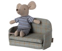 Maileg - Sofa rozkładana w kratkę - Myszka