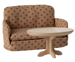 Maileg - Sofa rozkładana w kropki , Myszka
