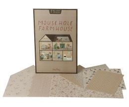 Maileg - Tapety dla domku Mouse Hole Farmhouse