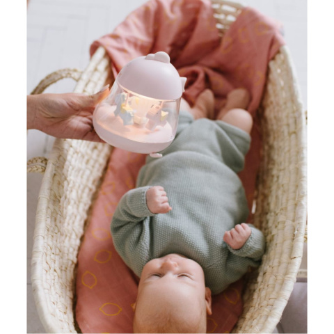 Kurczaczek Lampka z Pozytywką Różowa Kurczaczek Lampka z Pozytywką Różowa